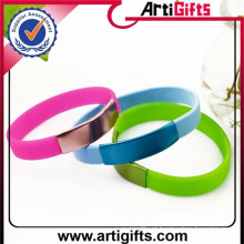 Pulseiras de revestimento de cor de silicone de produtos de silicone mais quentes